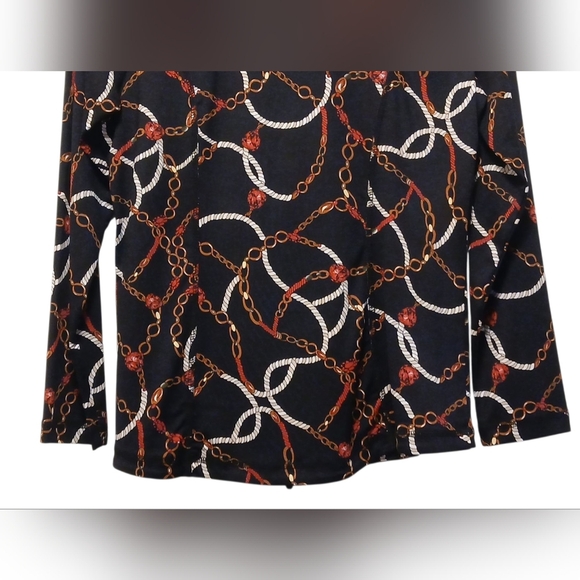 LuLu-B -NWOT, Black Jacket Chain Design,Dual Zipper,2 Phone & 2 Zippered Pockets - Picture 10 of 10